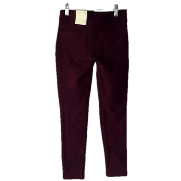 Imperfect NWT girls size 8 ponte pants stretchy front zip pockets back pockets - Picture 2 of 9